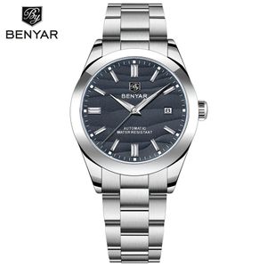 Benyar Nouvelle montre de plongée automatique en acier inoxydable de 40 mm Montres mécaniques