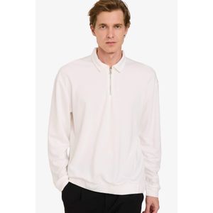 Defacto سويت شيرت قصة عادية برقبة بولو