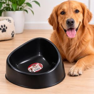RIGA  Mangeoire 1,3L noir pour chats et chiens Made in EU