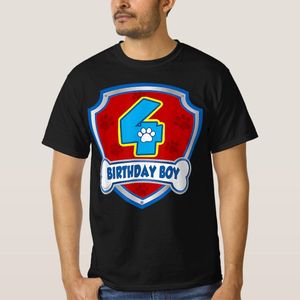 4th Birthday Boy 4 Years Old Patrol Dogs Lover Kid T-Shirt unique design - t shirt tres bon qualite