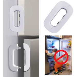 Verrou de Sécurité Enfant pour Réfrigérateur – Serrure Adhésive Anti-Ouverture – Protection Bébé