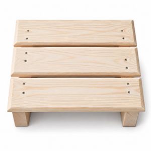 Repose-Pieds sous Bureau en Bois Naturel – Plateforme Ergonomique Inclinée pour Positionner Confortablement les Pieds pendant les Longues Sessions de Travail