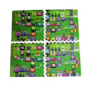 HOMCOM 36 pièces puzzle tapis mousse bébé sûr non toxiques 26 alphabets 10  chiffres tapis de sol enfant surface 3 24 m² 31 x 31 cm/pcs  multicolore