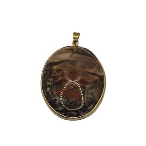 Hbachou Pendentif en pierre precieuse pietersite