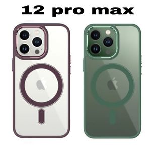 2 pochette iPhone 12 pro max silicone transparent Meilleur Qualité Marron Et Vert