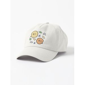 casquette personnalisée heartstopper salut avec des feuilles casquette blanc unique