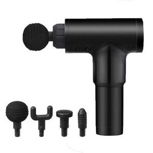 pistolet de massage de muscle électrique rechargeable portable sans fil avec 4 têtes