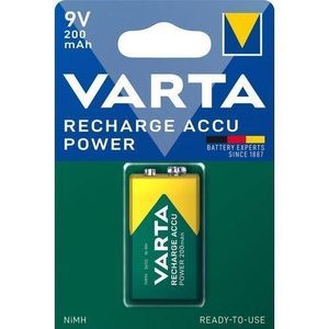 VARTA PILLE 9V rechargeable Accu Power 200mah auto-décharge nimh 9v