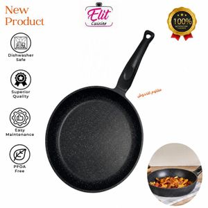 Elit Poêle Antiadhésive en Granit 24 CM – Performance pour Grillades