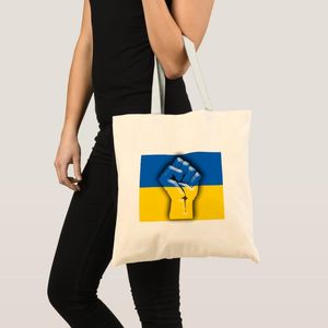 Tote bag ukraine, flag and fisting for solidarity Unique, haute qualité