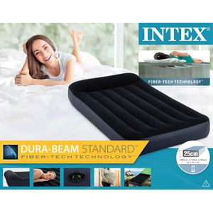 Matelas gonflable électrique intex pillow rest fiber tech 1 place INTEX Pas  Cher 