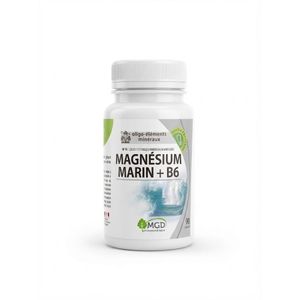 MGD  Magnésium Marin + B6 Oligo-Éléments Minéraux – Gélules de Pullulane (90 Gélules)