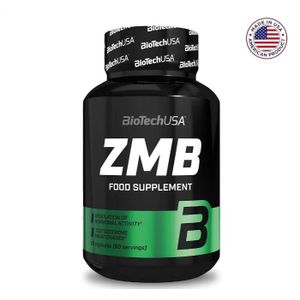 BioTechUSA كبسولات ZMB محسن الهرمونات مع الزنك، فيتامين B6 لدعم التستوستيرون، 60 كبسولة