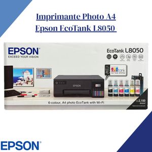 Epson Imprimante Photo A4 Wi-Fi à Réservoir Rechargeable – Haute Qualité pour Sublimation & Impression Professionnelle