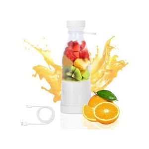 Mini Blender Portable USB Rechargeable Mixeur Smoothie Fruits & Glace 6 Lames Inox Jus Frais sans Fil Idéal Voyage Cuisine 350-420ml
