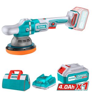 TOTAL Polisseuse sans fil 150 mm 20 V avec chargeur et câble