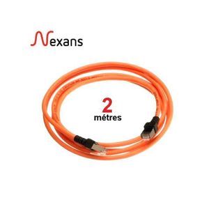 Câble réseau Nexans , CAT 6A - RJ45 – 500Mhz - 2 Métres