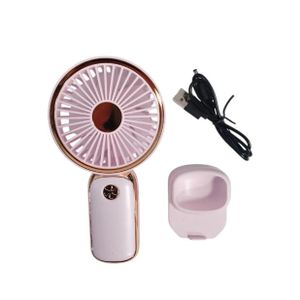 Mini ventilateur avec base nouveau style simple support de téléphone portable, rechargeable USB