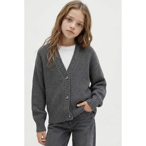 Defacto Cardigan en tricot à col V et boutons pour fille
