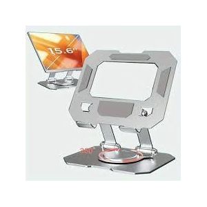 Support de Tablette en Aluminium Rotatif 360° Pliable pour iPad et Téléphone