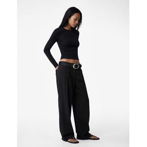 Koton T-shirt À Manches Longues Noir Pour Femmes