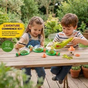 Kit d'Exploration des Insectes pour Enfants dès 6 Ans – Jeu Scientifique avec Lampe LED, Loupe, Pince et Accessoires, Activité Nature en Plein Air pour Petits Explorateurs