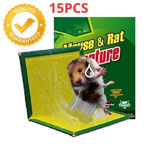 15 قطعة مصيدة غراء فعالة لاصطياد الفئران والجرذان والزواحف
