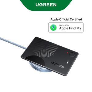 Ugreen Finder Slim 3 Ultra-thin 1.7mm Slim Tracker, wirelessly rechargeable, compatible with Apple Find My (iOS only), IP68 waterproof, 100dB alarm, 1-year battery life