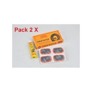 Pack 2 x Kit d'outils de réparation portable pour la réparation des pneus de vélo et Moto 24 pièce