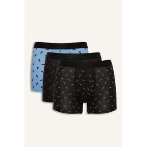 Defacto Regular Fit 3 Piece Printed Boxers