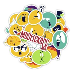 Pack de 20 stickers Émoticônes HD UV