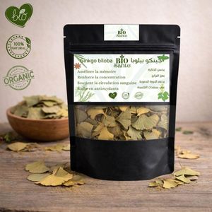 BIO SANTE Feuilles de Ginkgo biloba séchées 100g usage quotidien