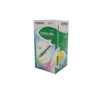 un boite de 50 Stylos vert à Billes - Précision et Confort au Quotidien
