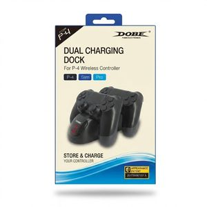 Station de Charge Double DOBE pour Manettes sans Fil PS4 - P-4, Slim, Pro - Support & Charge