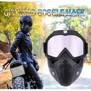 Masque Coupe-vent + Lunettes pour Moto, Ski, Sports en Plein Air (Neuf) -  Équipement moto