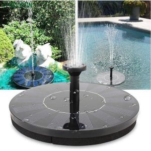 Fontaine Solaire avec Cascade - Pompe Flottante Innovante pour Bassins et Espaces Extérieurs