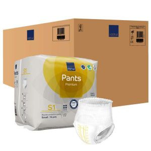 Abena Couches jetables Culotte adulte - Pants Premium - Taille S1 - 16 unités X 6