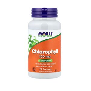 Now  Chlorophylle 100 mg , 90 capsules végétariennes.