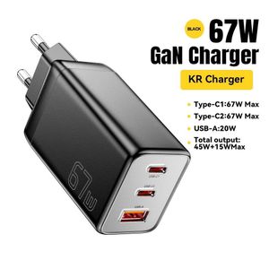 ESSAGER chargeur pour téléphones et ordinateur portable 67W GaN USB Type C