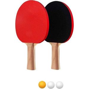 Ensemble de Tennis de Table – 2 Raquettes et 3 Balles de Haute Qualité