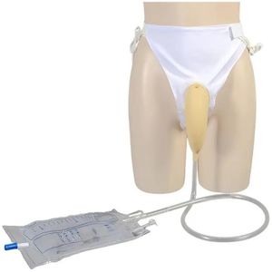 Sac de Drainage Médical Portable pour Homme – Cathéter Externe Réutilisable avec Système Anti-Reflux – Confort Jour & Nuit