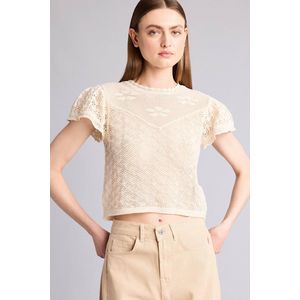 Defacto Pull Coupe régulière Femme Écru