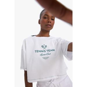 Defacto T-shirt Femme en coton - Blanc - E3597AX.