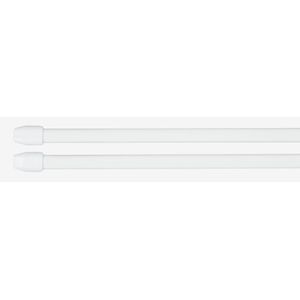 Barre à Rideaux Extensible 80-100cm Acier Polypropylène Blanc Installation Facile Chambre Salon Bureau Design