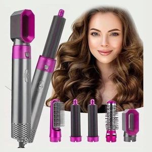 5 en 1 Brosse à cheveux, sèche-cheveux lisseur avec peigne, style à Air chaud