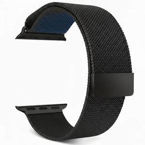 Bracelet Milanais noir Compatible Apple Watch 42/44/45/46/49 mm