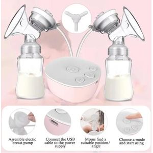 Tire-lait électrique Portable Silencieux mains libres nouveau-né confort extracteur de lait automatique traite sans BPA allaitement