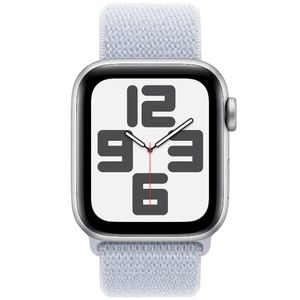 Apple Watch SE (2ᵉ génération) 44mm Argent – Blue Cloud Solo Loop – GPS