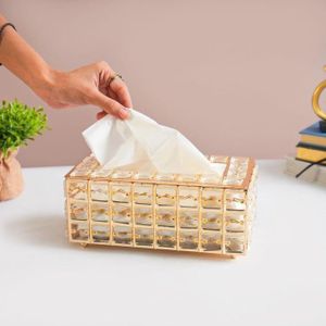 Boîte à Mouchoirs, Boîte de Rangement de Serviettes de Luxe pour Distributeur de Mouchoirs