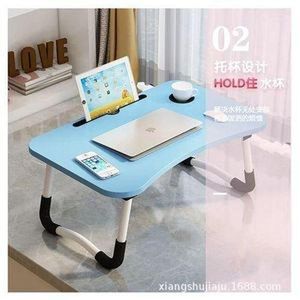 Table Plateau pliante pour PC portable, Support Table Bureau de lit d'ordinateur